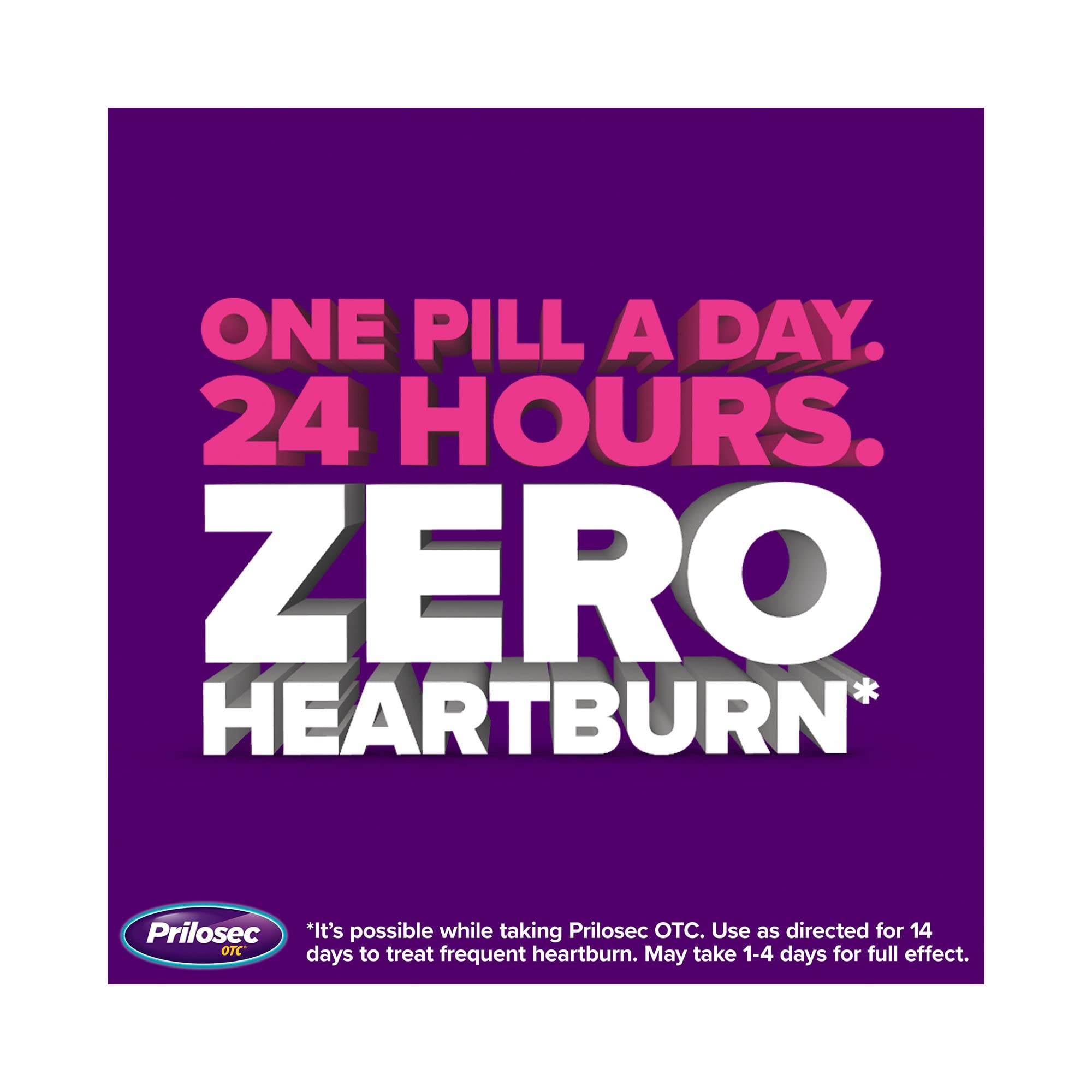 Prilosec: étiquette informative 20 mg, texte clair sur le dosage.