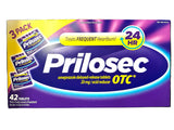 Boîte Prilosec OTC, pack 3, 42 comprimés - peut aider à réduire l'acidité.