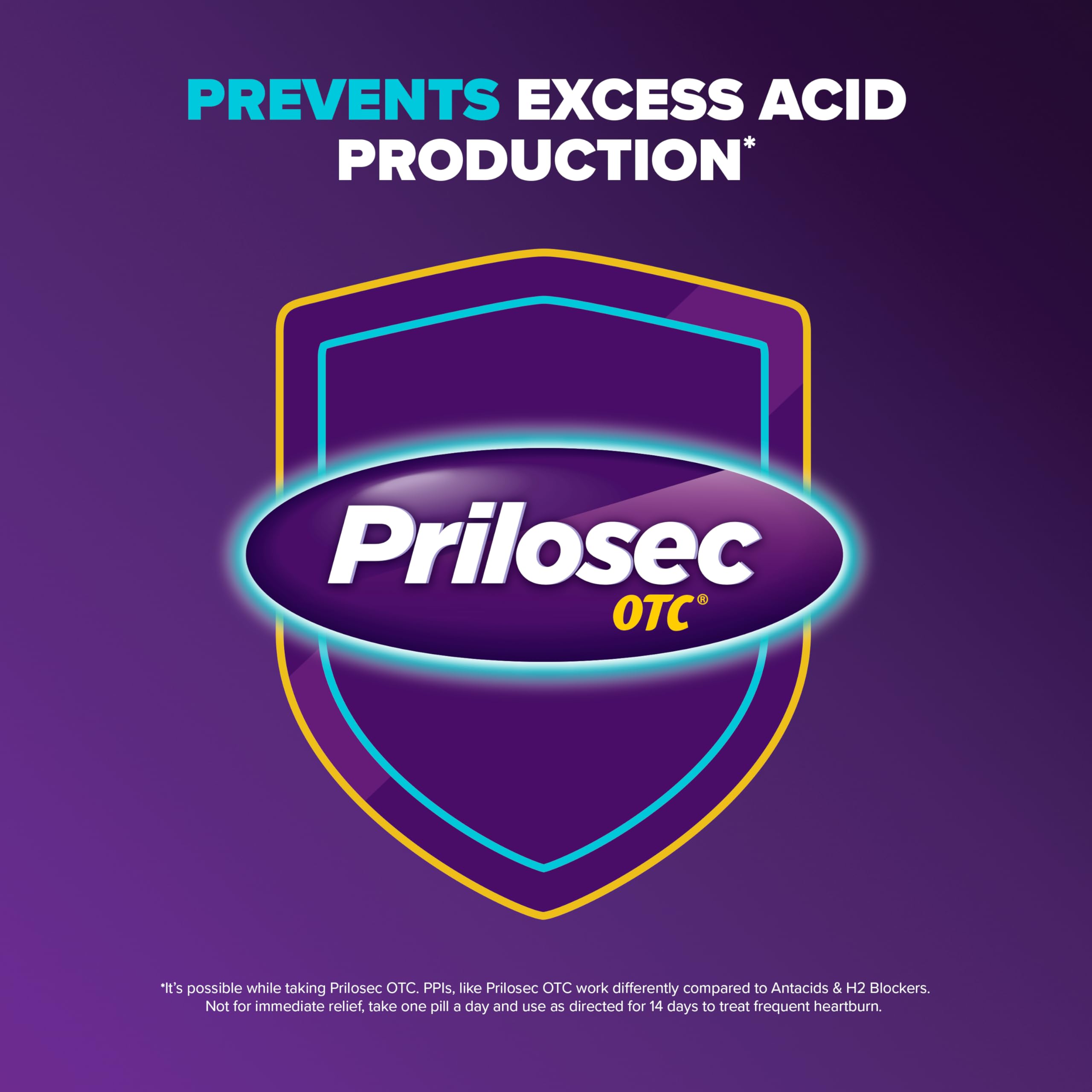 Comprimés goût framboise sauvage Prilosec OTC.