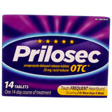Lot de 3 boîtes Prilosec OTC pour un traitement continu.