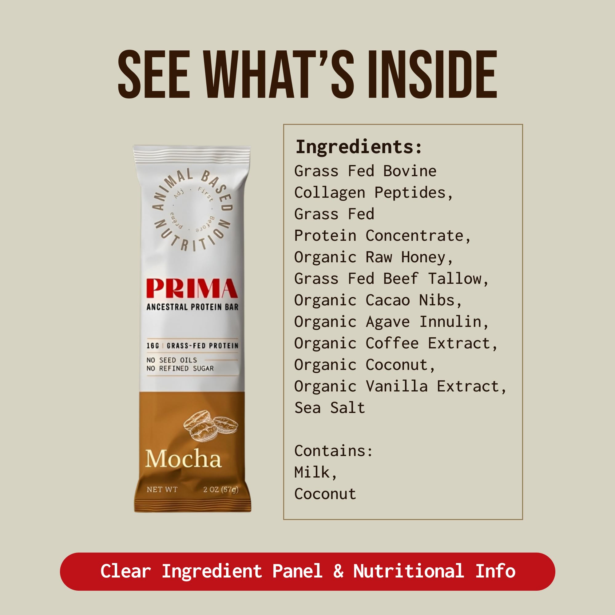 PRIMA ANCESTRAL PROTEIN BAR en-deplacement, snack rapide lors de déplacements.