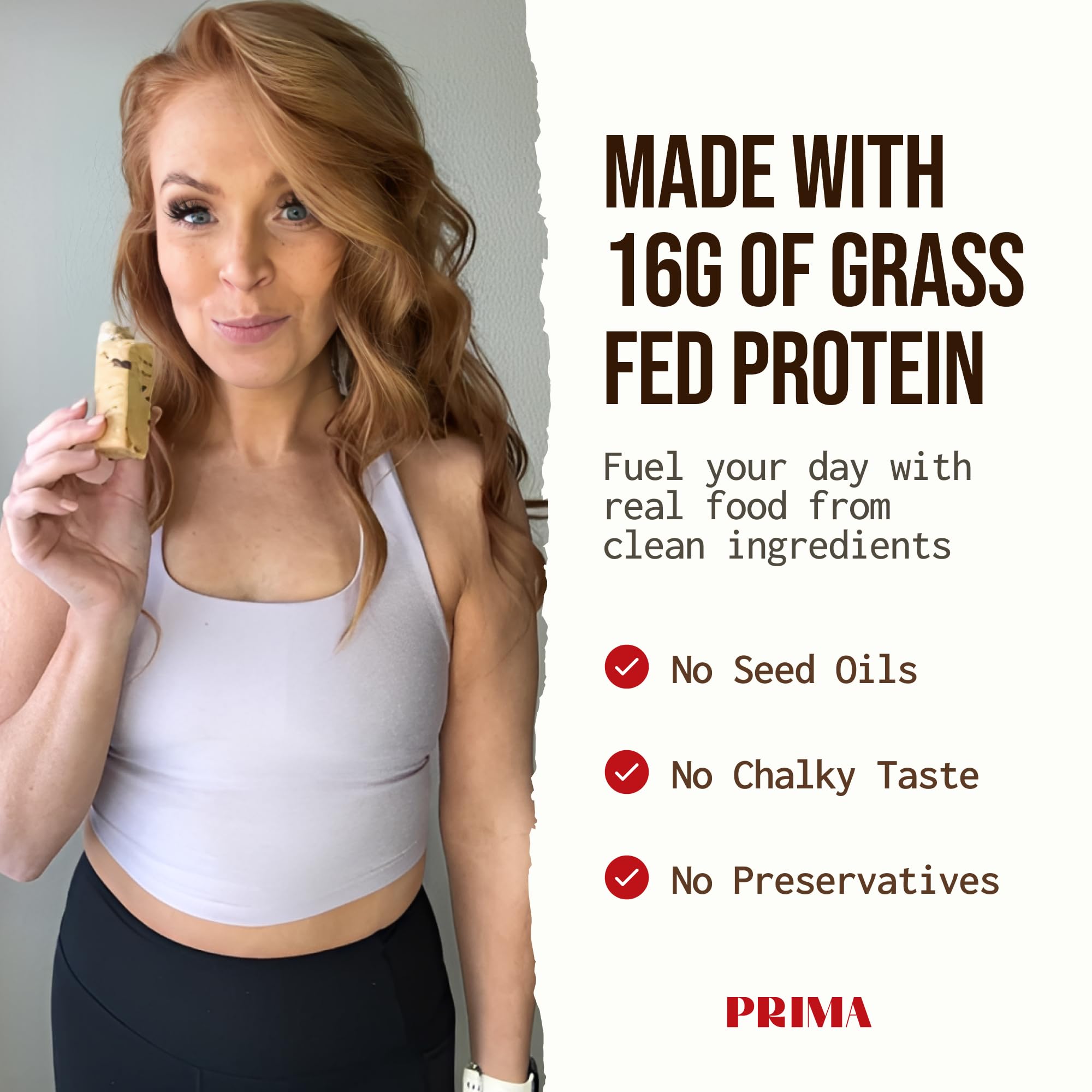 PRIMA ANCESTRAL PROTEIN BAR sans-huile-de-graines, option saine et légère.