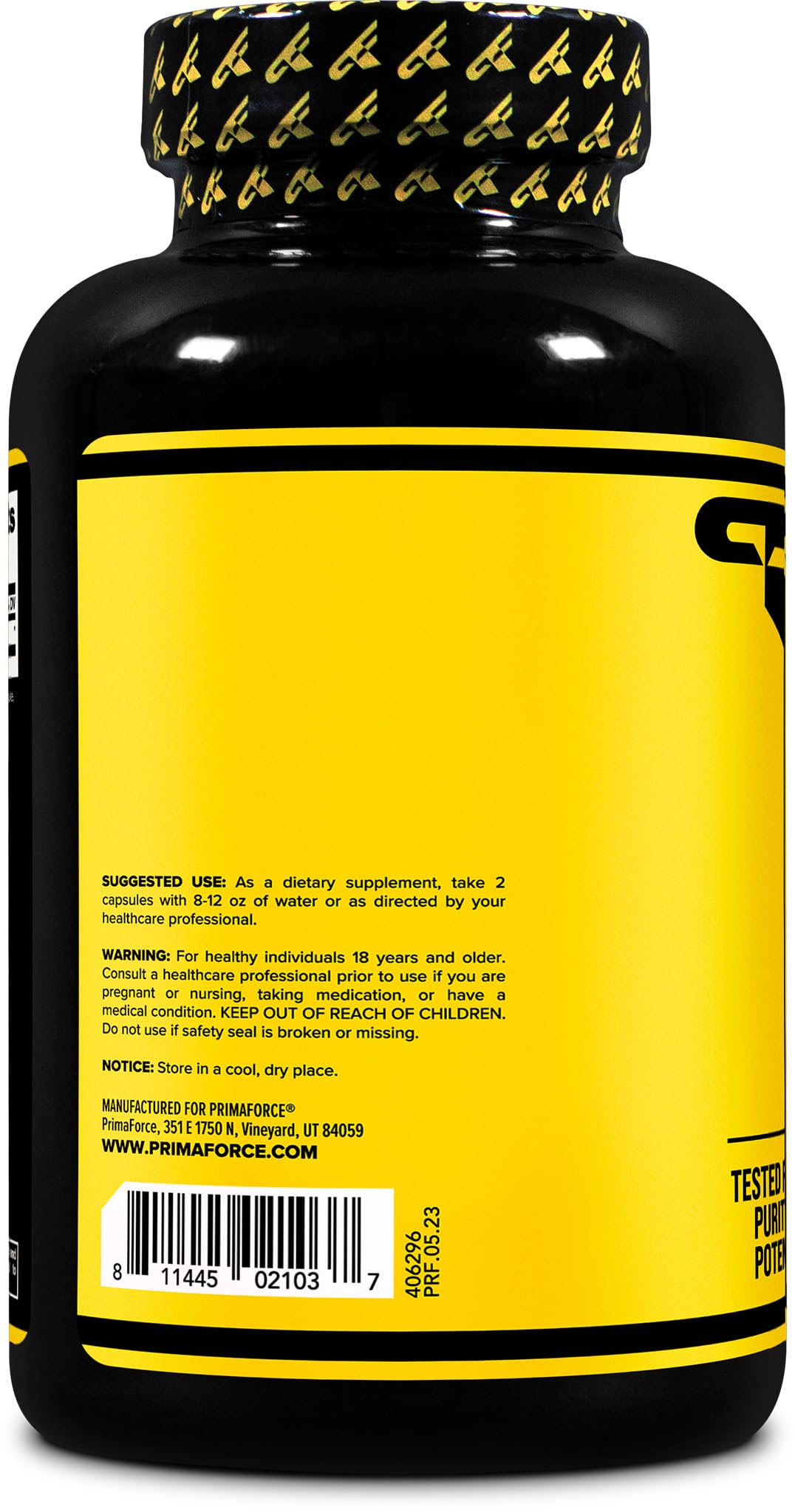 Primaforce L-Arginine – étiquette sans gluten