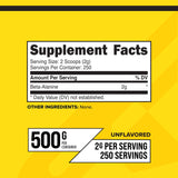 Primaforce bêta-alanine en poudre après-entraînement pour soutenir la récupération.
