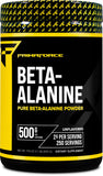 Primaforce bêta-alanine en poudre prête pour préentraînement mélangée à une boisson.