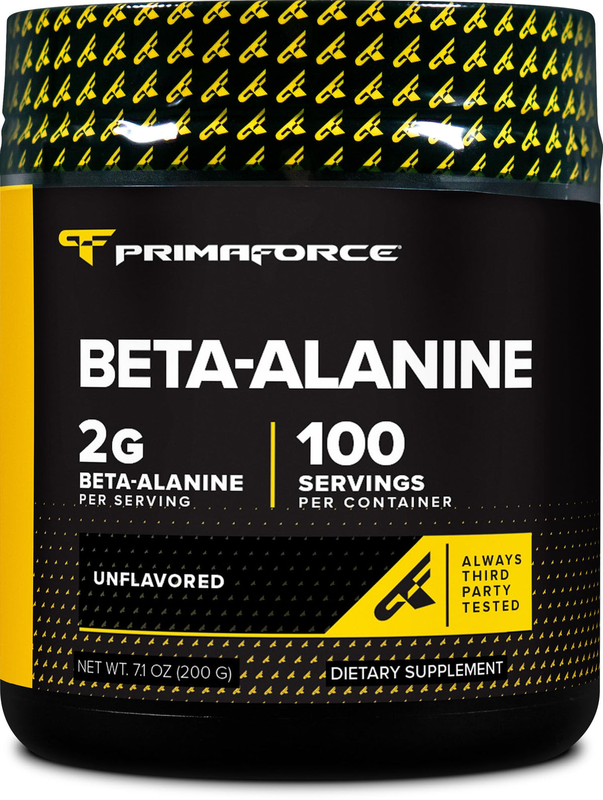 Primaforce Bêta-Alanine Poudre Sans Saveur, flacon 200 g, facile à mélanger.
