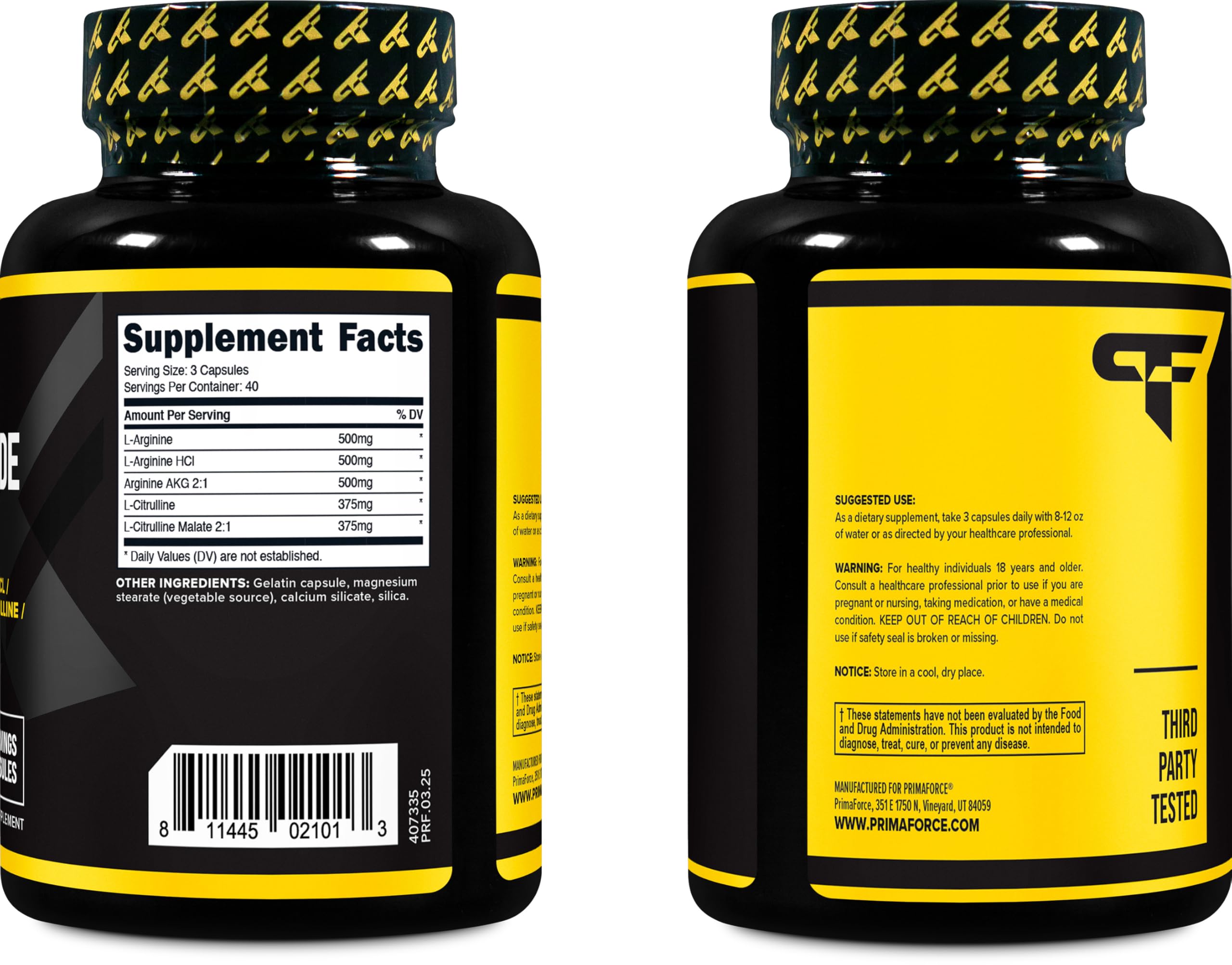 Primaforce booster oxyde nitrique – idéal en salle de sport pour optimiser l'endurance