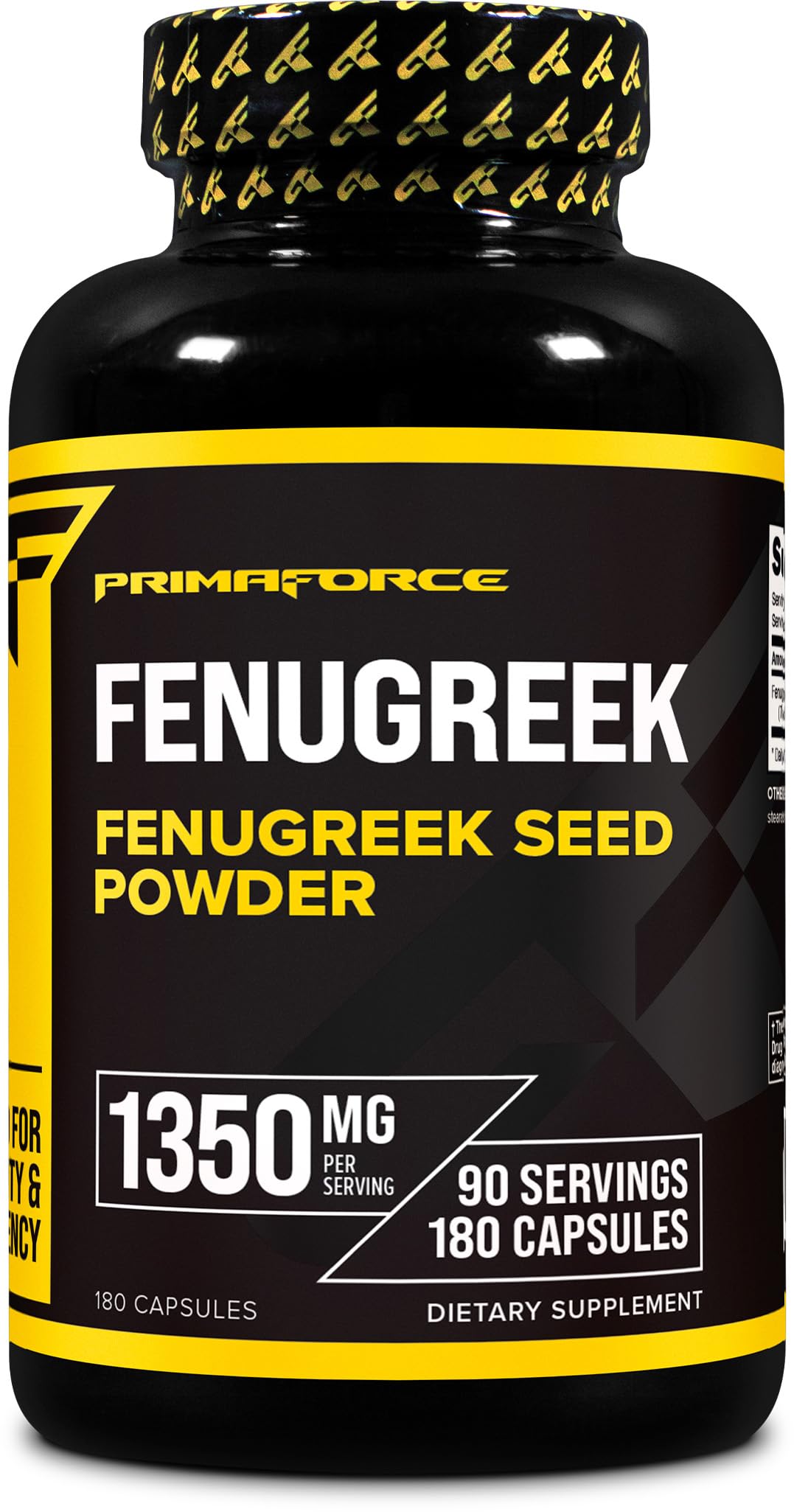 Primaforce bouteille de capsules fenugrec, solution pratique pour une routine quotidienne.
