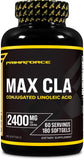Primaforce CLA 2400 mg, bouteille-gélules-molles, pratique pour utilisation quotidienne.