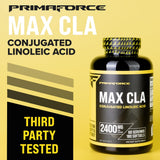 Emballage Primaforce CLA 2400 mg, tests-en-laboratoire et pureté vérifiée.