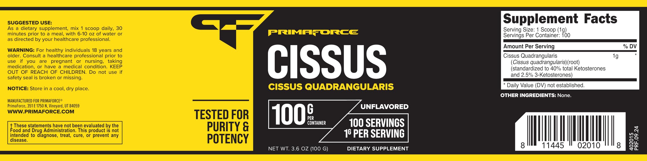 Primaforce contrôle qualité laboratoire, assure pureté et qualité du produit.