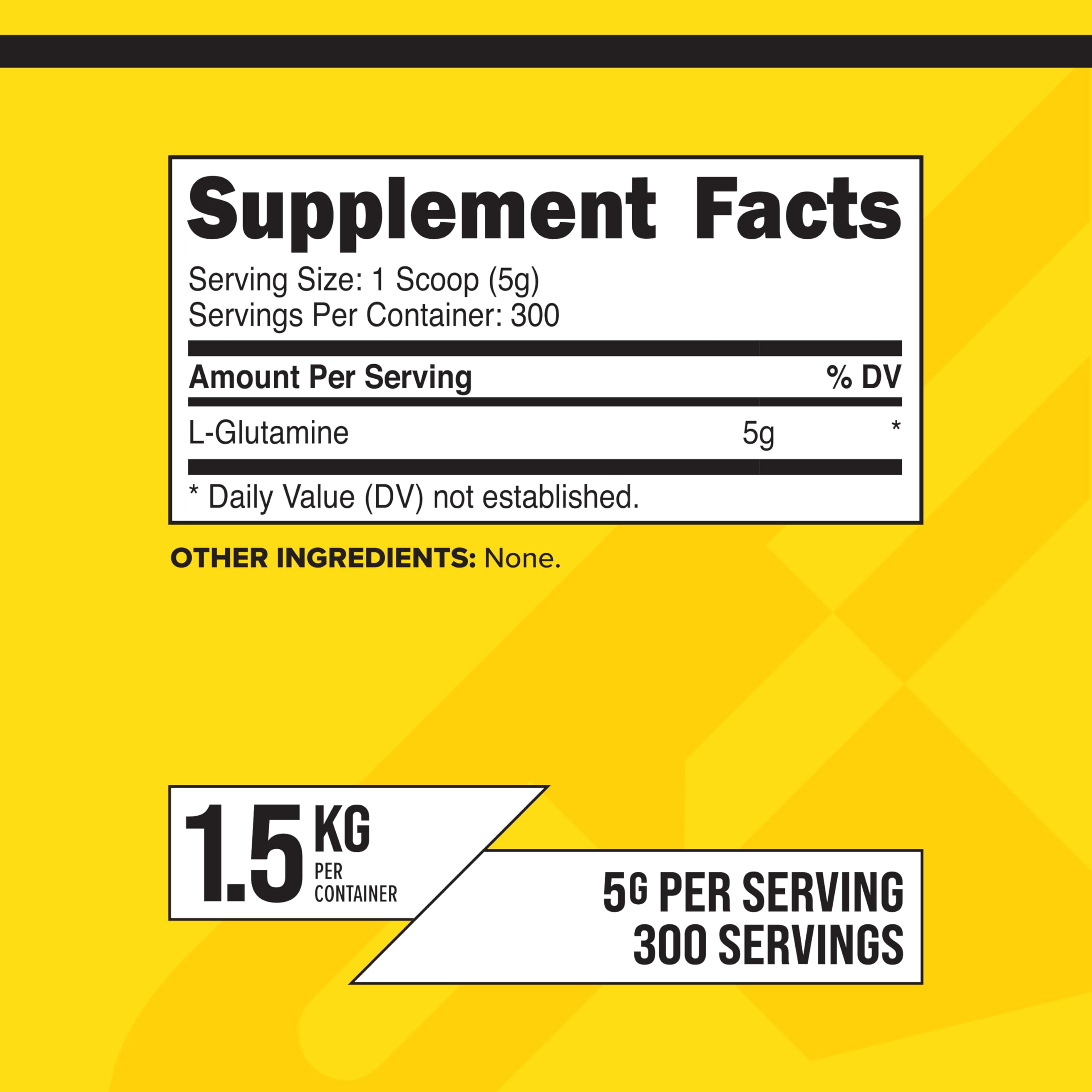 Primaforce L-Glutamine, pot 1500 g, réutilisable et économique sur le long terme