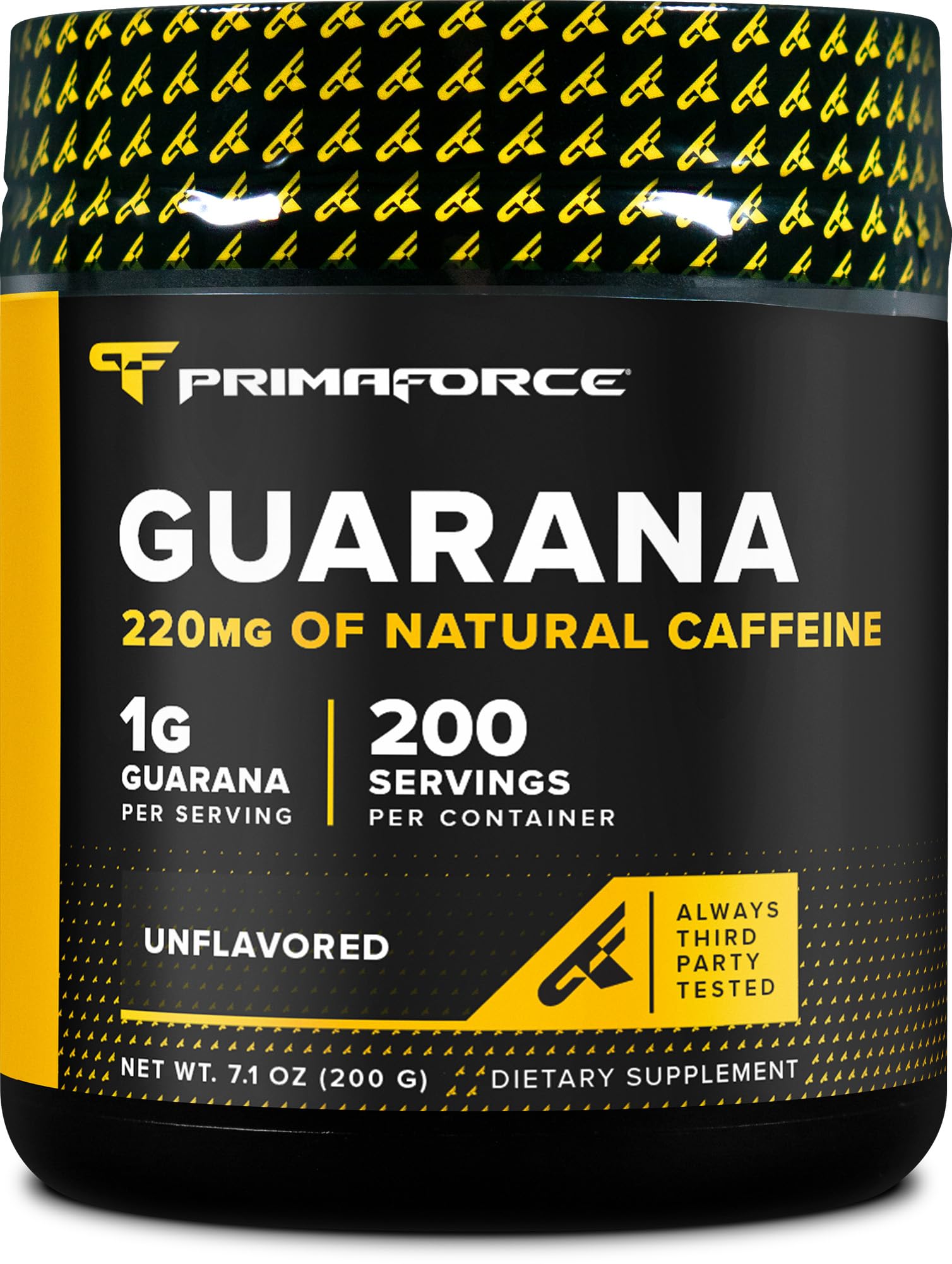 Primaforce Guarana Poudre 200g — emballage simple pour intégrer facilement dans vos boissons.