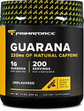 Primaforce Guarana Poudre 200g — emballage simple pour intégrer facilement dans vos boissons.
