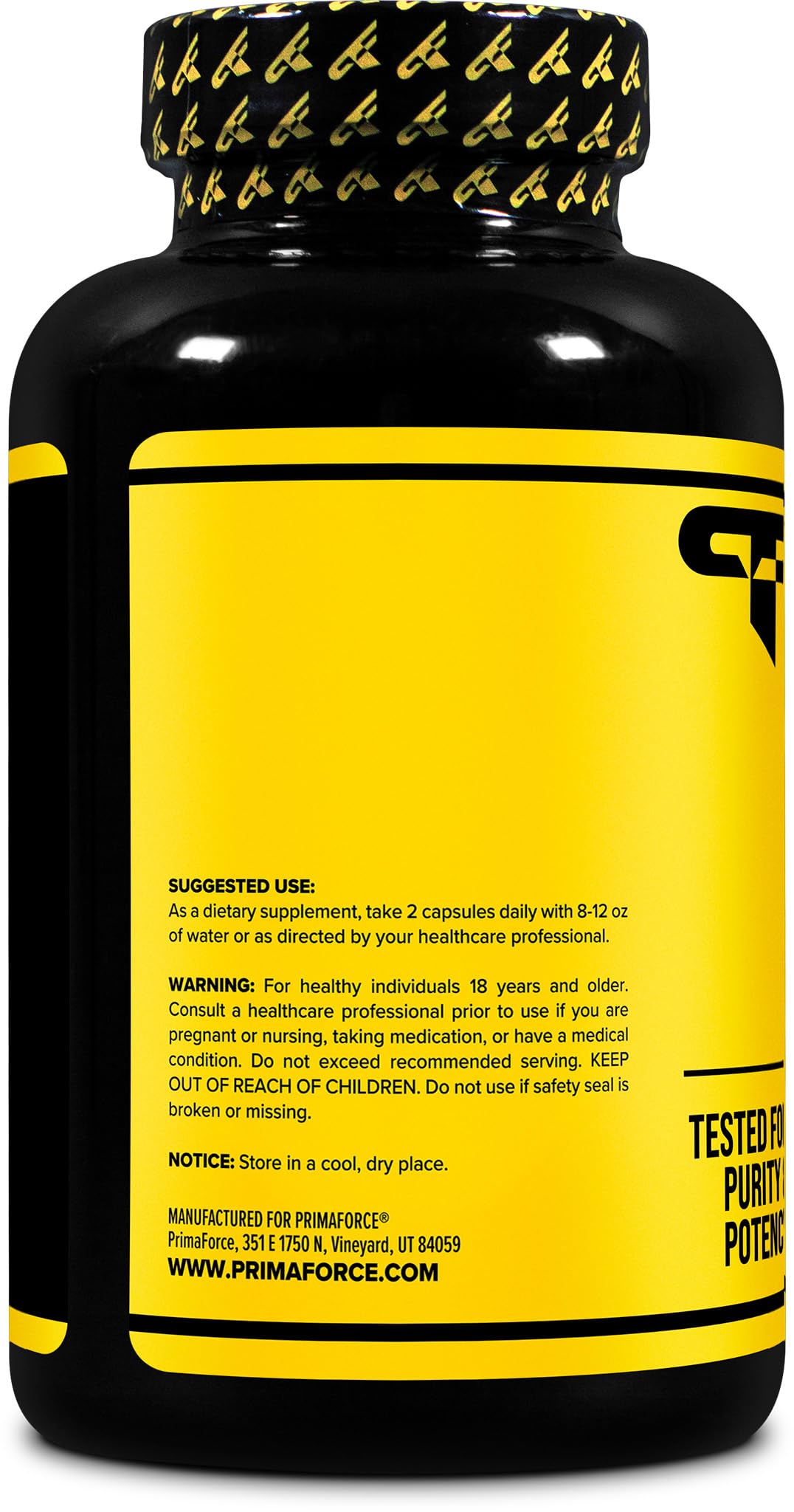 Capsules Primaforce HMB, format pratique pour routine quotidienne.
