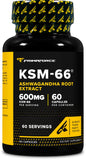 Primaforce KSM-66 Ashwagandha, gelules végétales en bouteille, soutien quotidien au bien-être.
