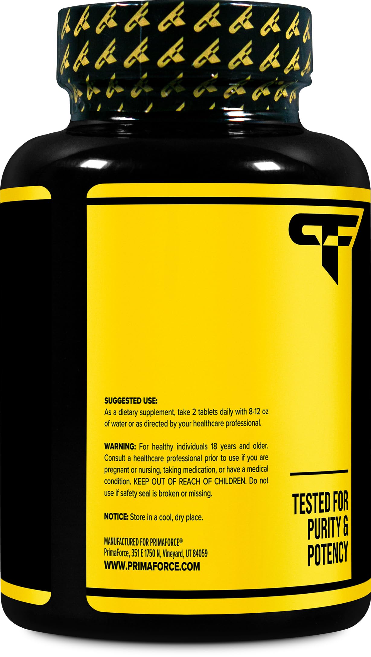Primaforce L-Citrulline, tablettes 120, dose élevée prête à l’emploi pour le sport.