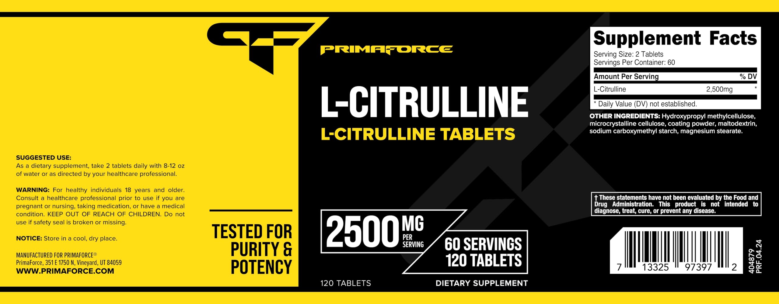 Primaforce L-Citrulline, utilisation sportive, peut soutenir énergie et récupération durante l’effort.