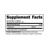 Primaforce L-Glutamine, contenu 150 capsules, prise journalière simple.