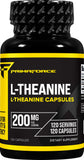Capsules Primaforce L-Theanine dans la bouteille pour un calme soutenu.