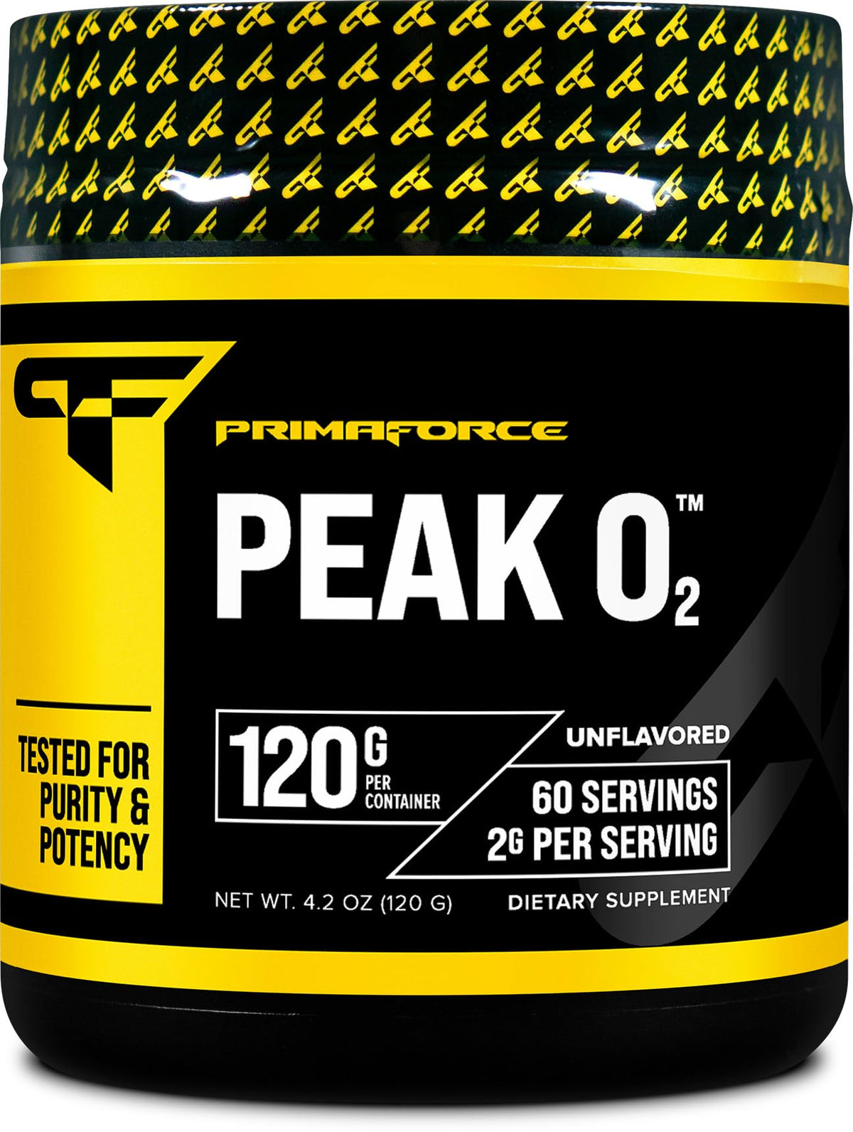 Primaforce Peak O2 - Bouteille 120 g, soutien à l’entraînement.