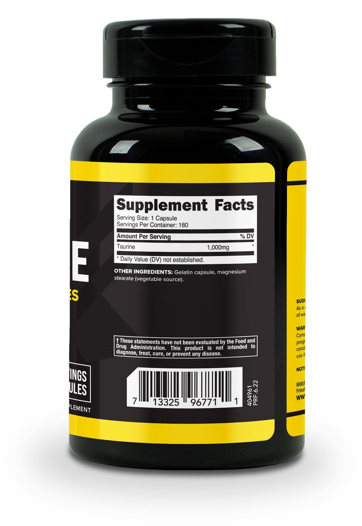 Primaforce Taurine, utilisation sportive et routine quotidienne, cadre qualité.