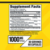 Primaforce Tongkat Ali – capsules 1000 mg, dosage clair pour une utilisation quotidienne.
