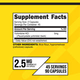 Primaforce Yohimbine HCl 2,5 mg – etiquette produit claire et fiable, garantie de qualite