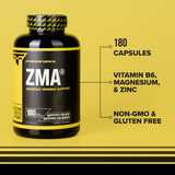 Primaforce ZMA – gros plan sur l’étiquette et les informations produit.