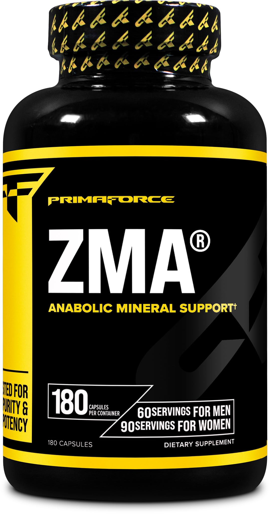 Primaforce ZMA – flacon 180 capsules prêt à l’emploi.
