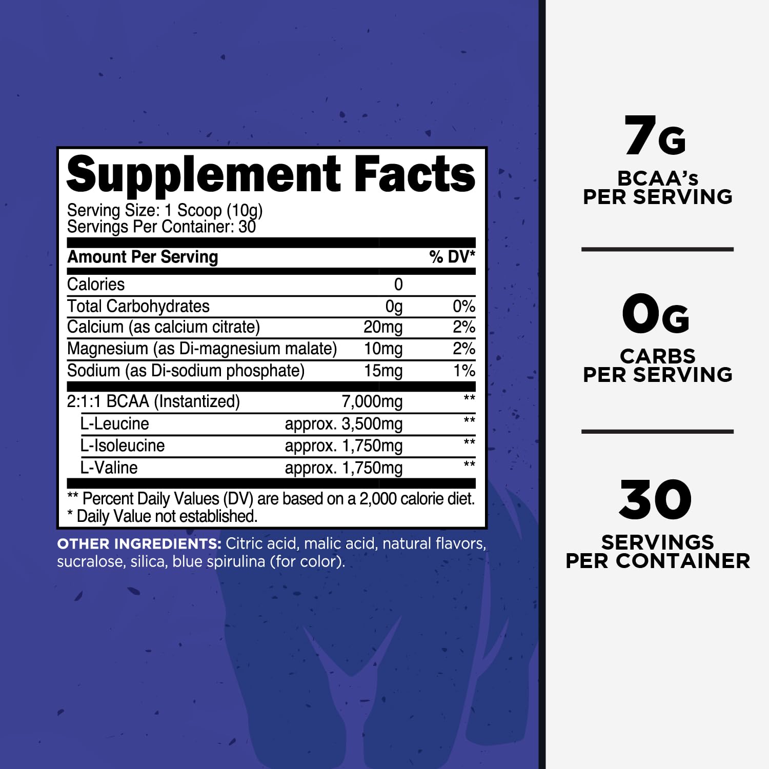 Primal BCAA doseur framboise bleue, dosage précis après l'effort.