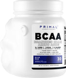 Primal BCAA préparation boisson framboise bleue pour récupération et énergie.