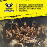 PRIMAL FURY : Étiquette et fabrication aux États‑Unis, contrôle de pureté.