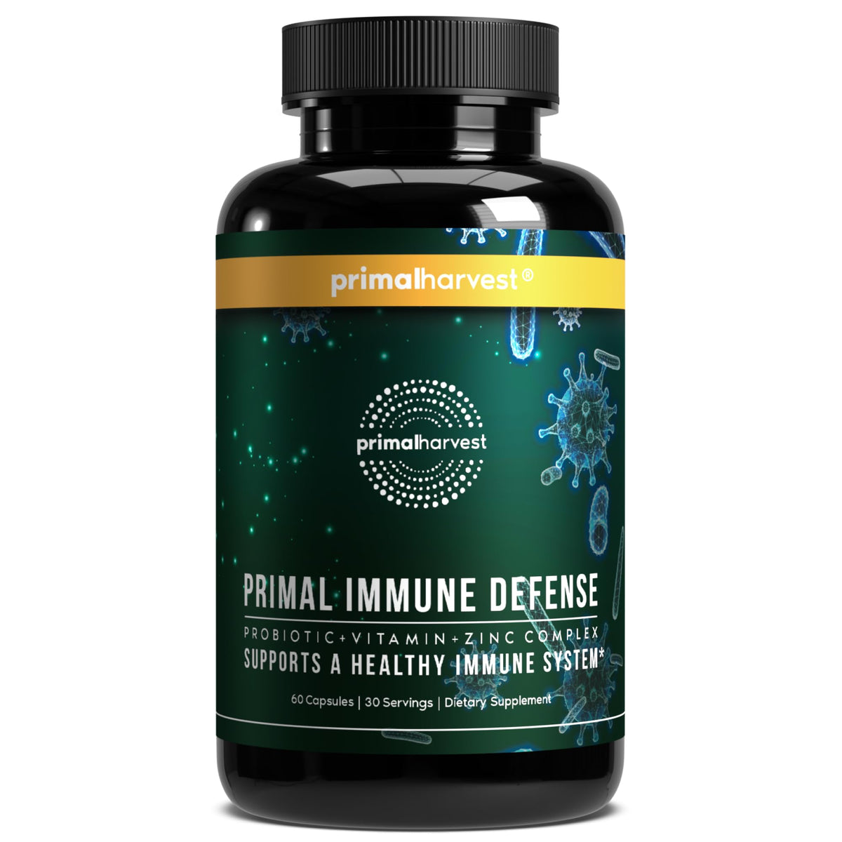 Bouteille Primal Harvest Immunité Défense, présentation pratique et soutien quotidien potentiel