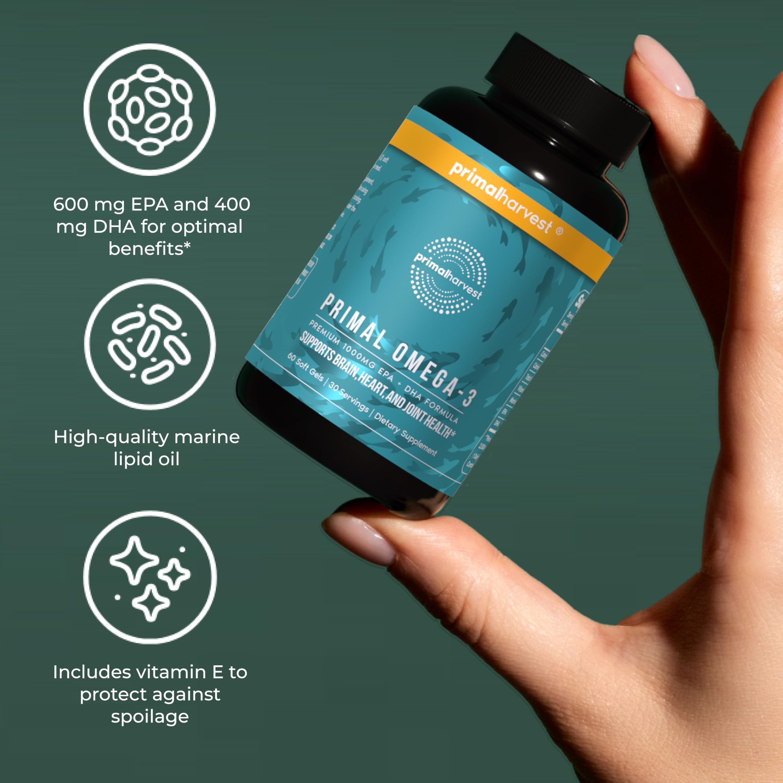 Pack Primal Harvest Omega3: deux boîtes pour un approvisionnement durable.