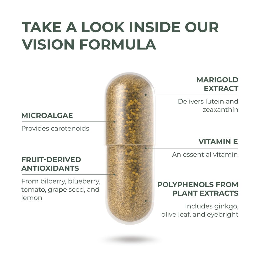 Primal Vision – emballage avec antioxydants pour la protection potentielle de la vue.