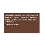 Ingrédients Primal Kitchen: coco, cacao bio et moine fruit