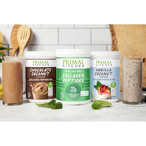 Primal Kitchen Collagen Peptides sans arôme – petit-déjeuner rapide à ajouter dans céréales.