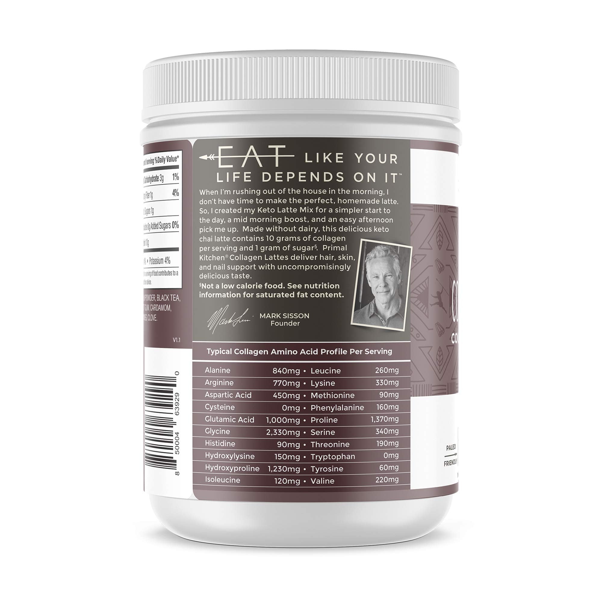 Ingrédients premium: lait de coco en poudre, cardamome et cannelle.