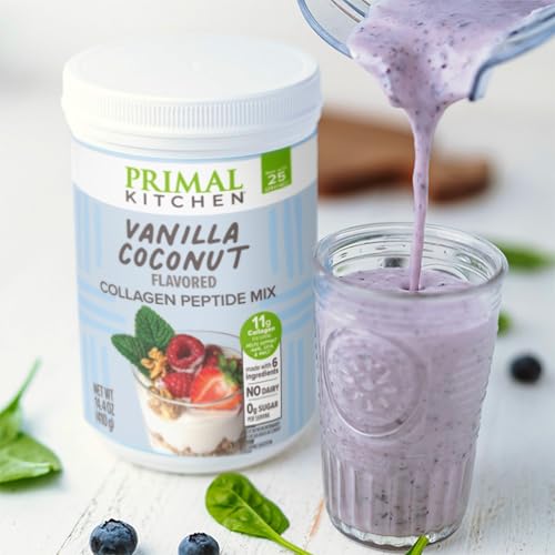 Arômes naturels et vanille dans Primal Kitchen Vanilla Collagen Fuel, douceur gourmande