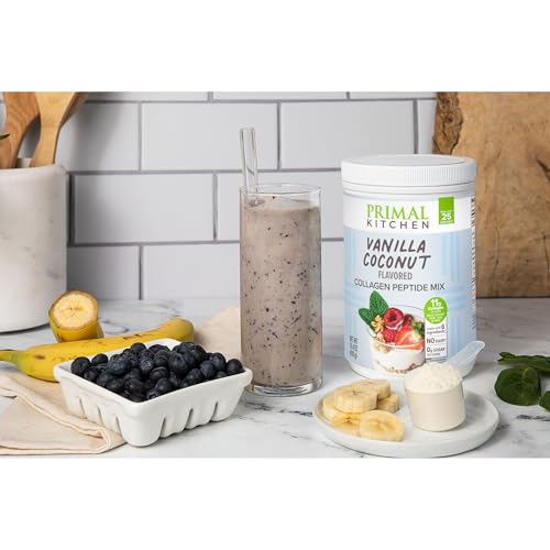 Ingrédients propres de Primal Kitchen Vanilla Collagen Fuel, étiquette claire