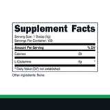 Primal L-Glutamine: cuillère-mesure pratique pour doser facilement.