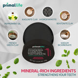 Primal Life Organics ingrédients bentonite kaolin hydroxyapatite pour texture douce