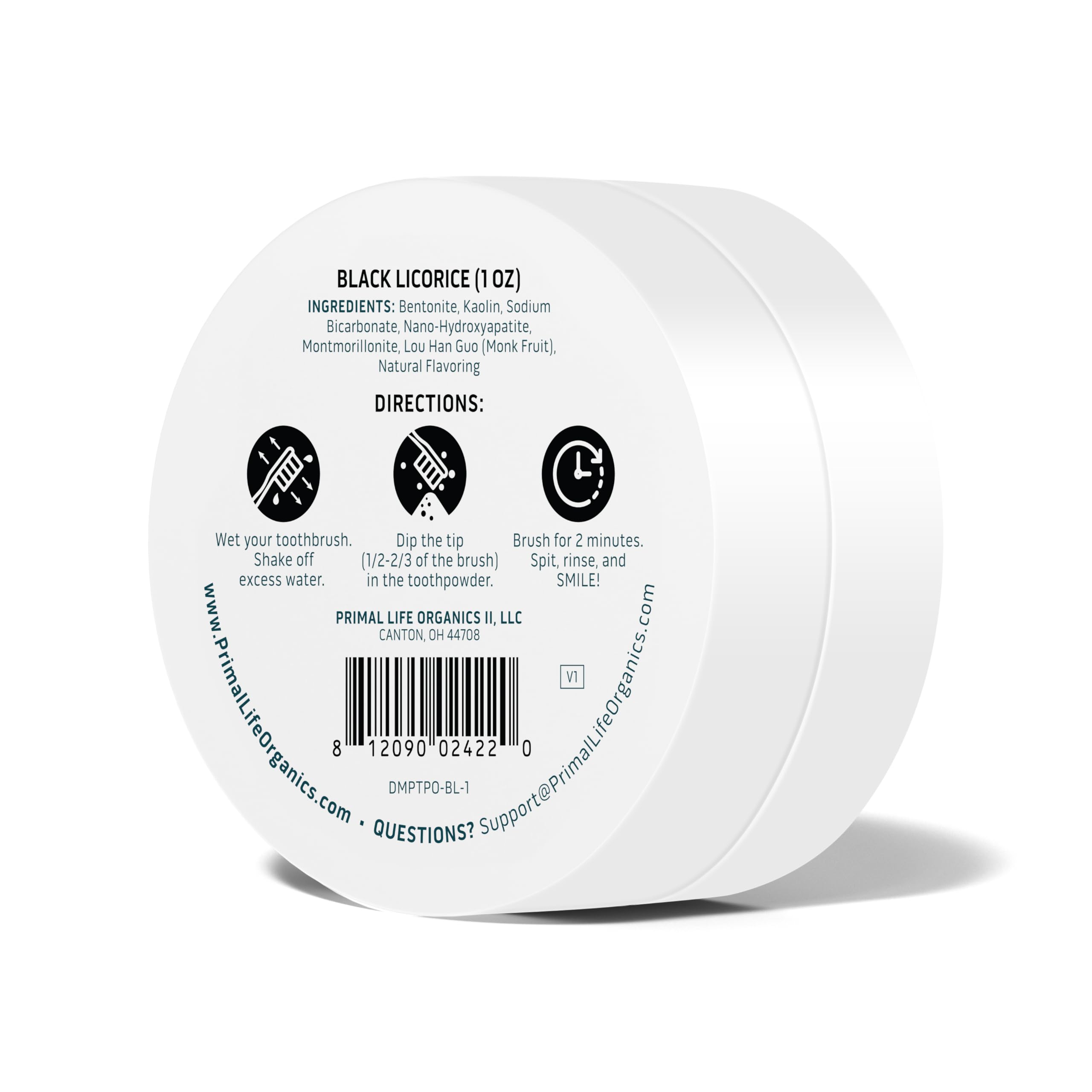 Ingrédients Kaolin et Bentonite dans Dirty Mouth pour une poudre douce et efficace.