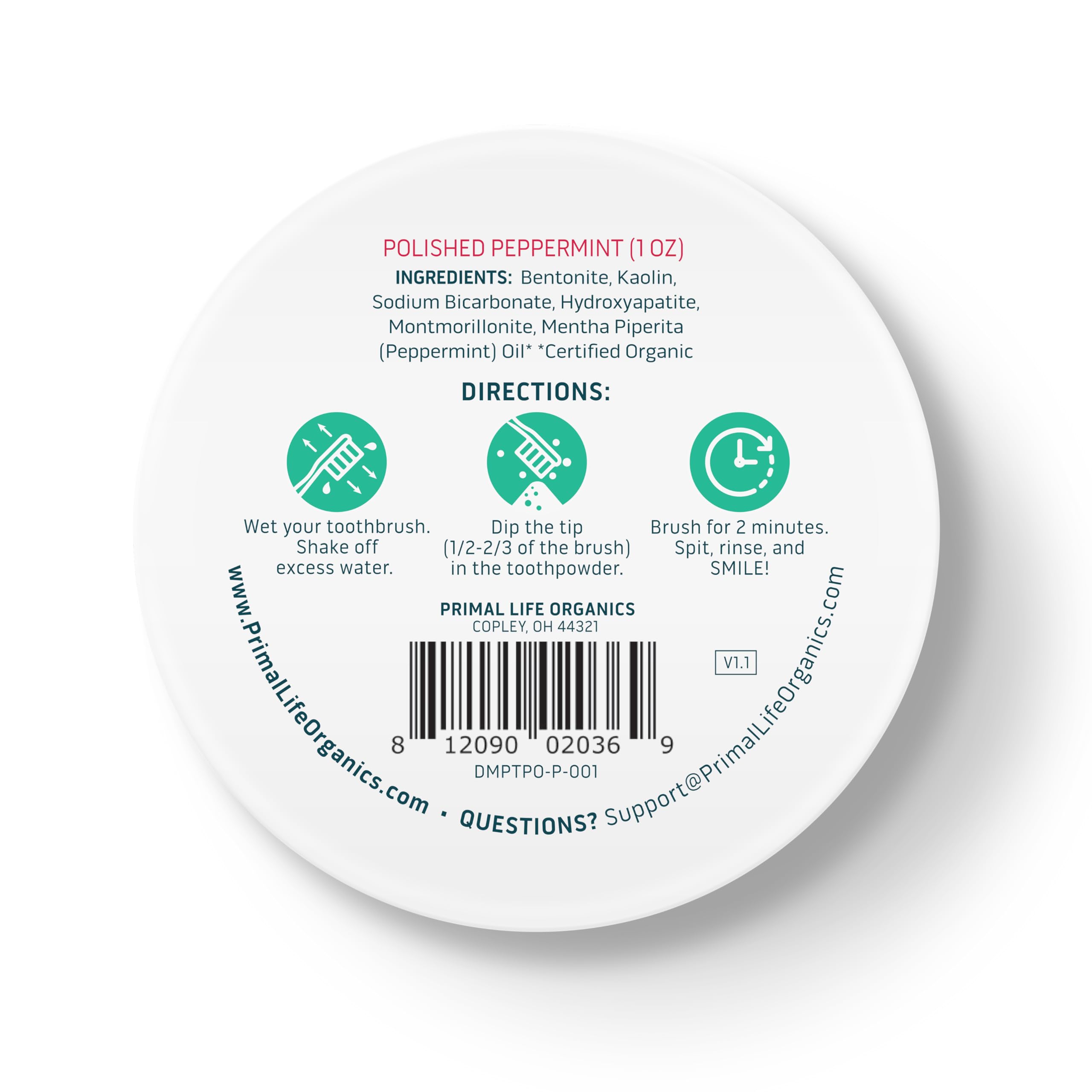 Dirty Mouth Poudre Dentaire adaptée aux enfants et adultes, vegan