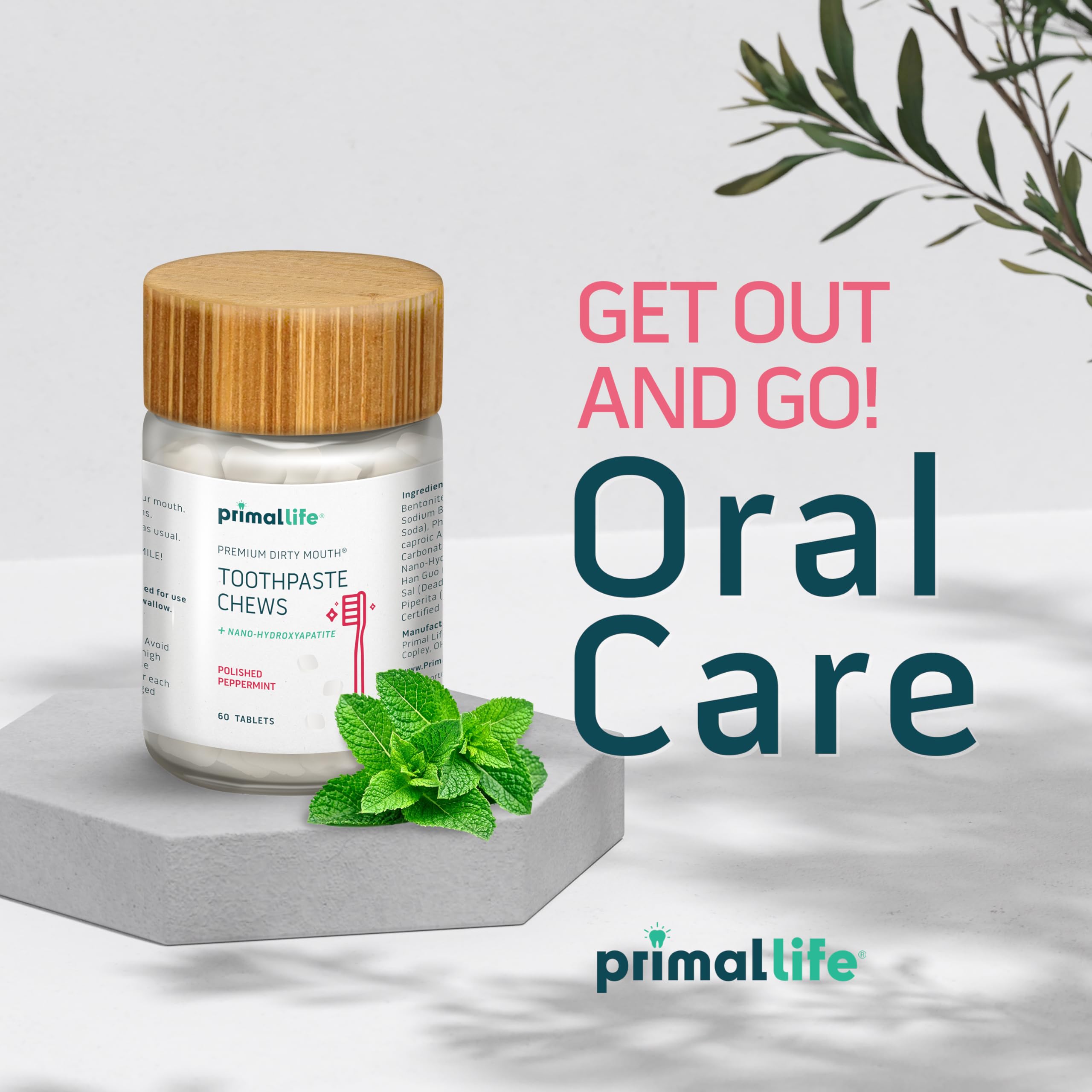 Primal Life Organics boîte 60 tablettes – idéale pour le voyage.