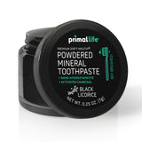 Poudre dentifrice Primal Life Organics pour bouche sale et fraîcheur durable.