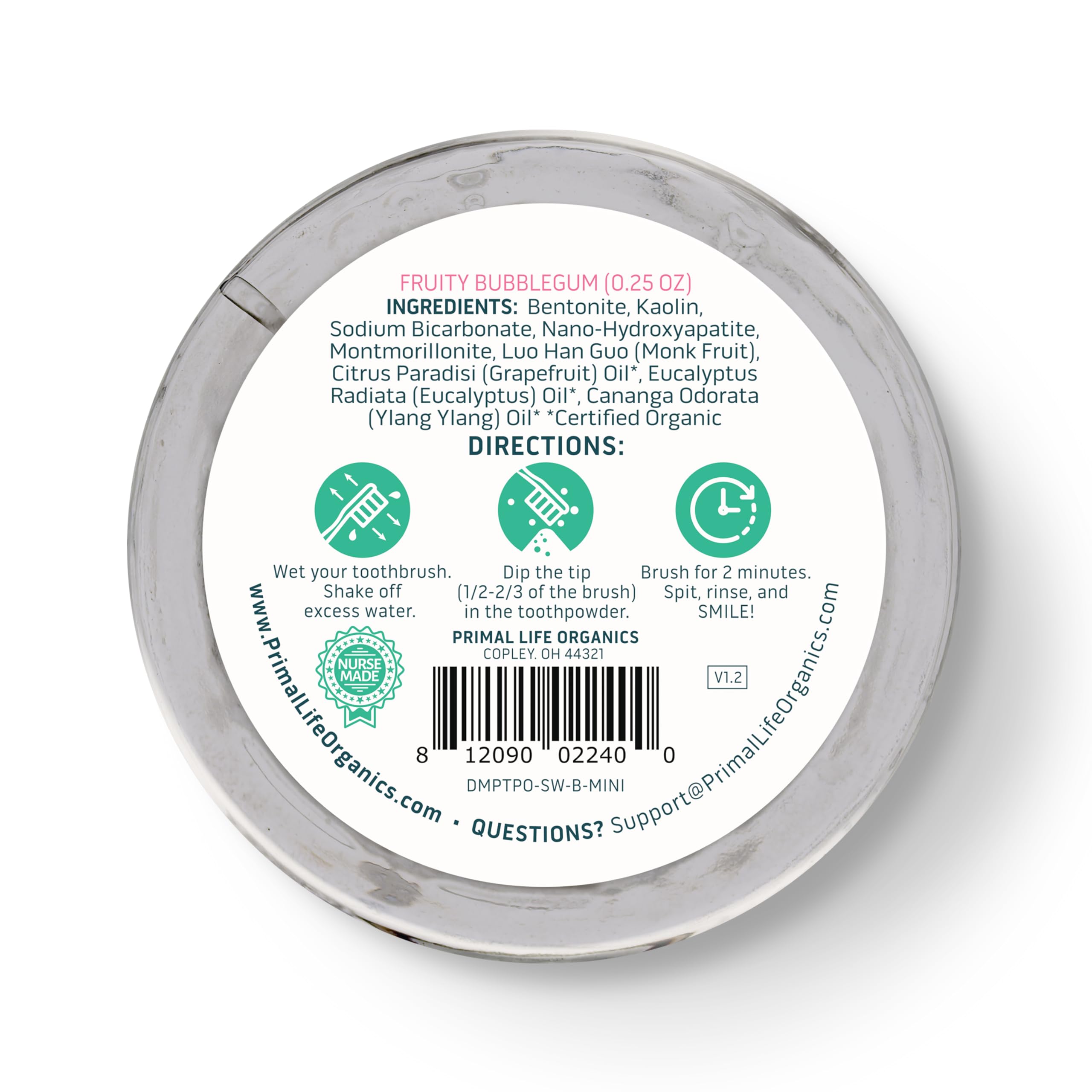 Dirty Mouth de Primal Life Organics apporte une sensation durable de fraîcheur.