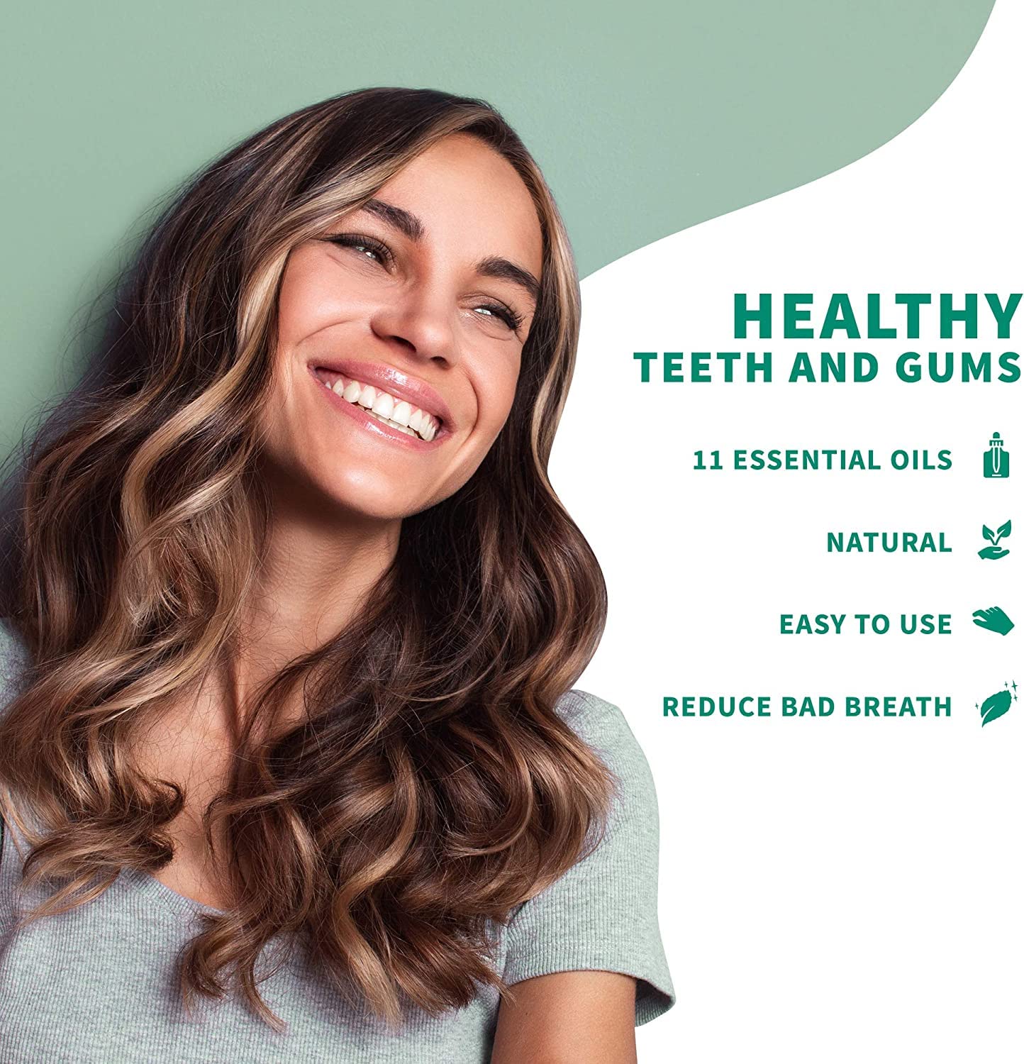 Gum Drops Primal Life Organics, usage quotidien recommandé pour une sensation de propreté durable.