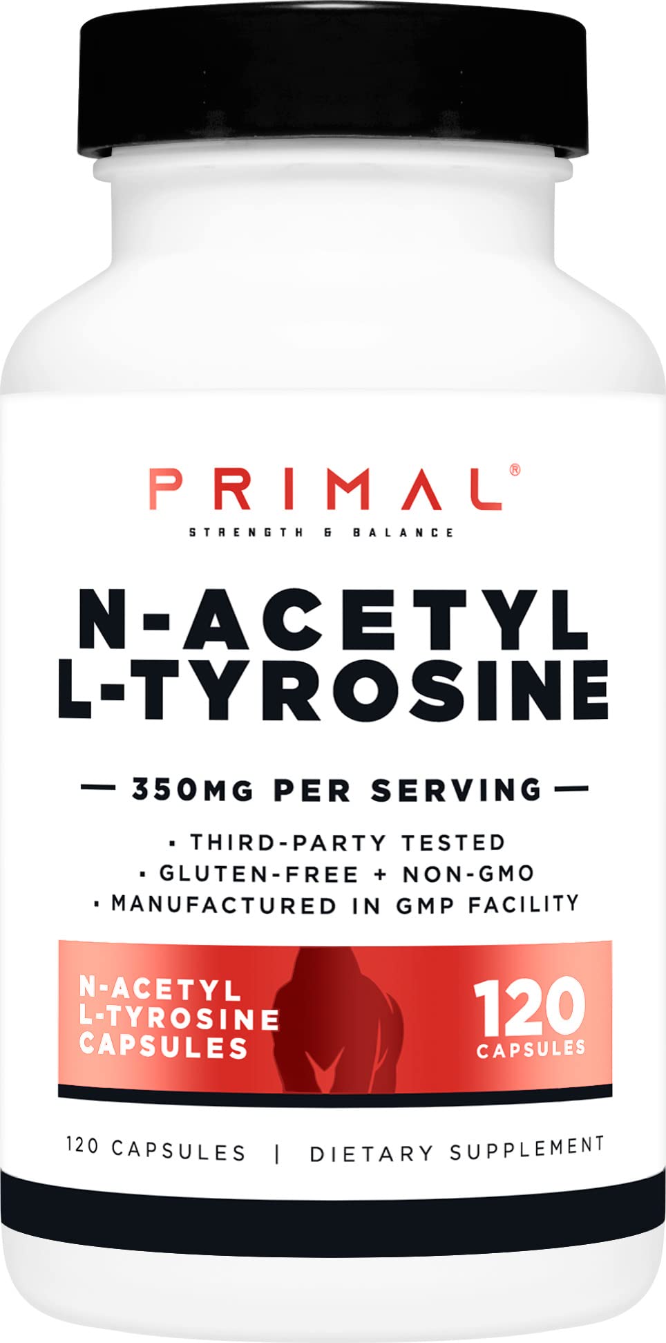 Capsules Primal NALT dans une bouteille, soutien potentiel de concentration.
